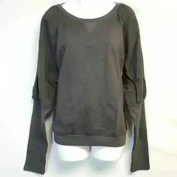 Women's Listicle Comfy Charcoal Sweatshirt Size L - Picture 1 of 8
